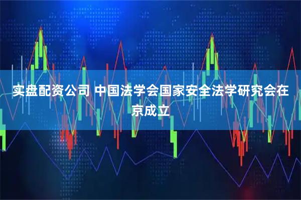 实盘配资公司 中国法学会国家安全法学研究会在京成立
